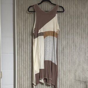 Colorblock Sleeveless Dress